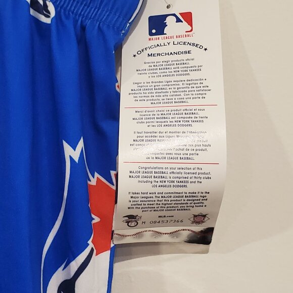 TORONTO BLUE JAYS Logo Lounge Shorts All Over Print MLB Official Licensed - Picture 5 of 10